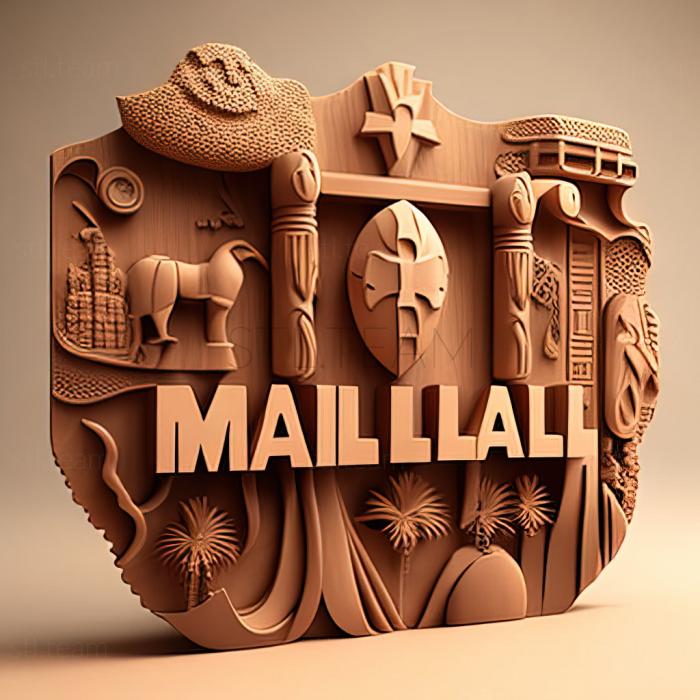 3D модель Малі Республіка Малі (STL)